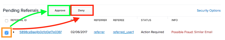Pending Referrals