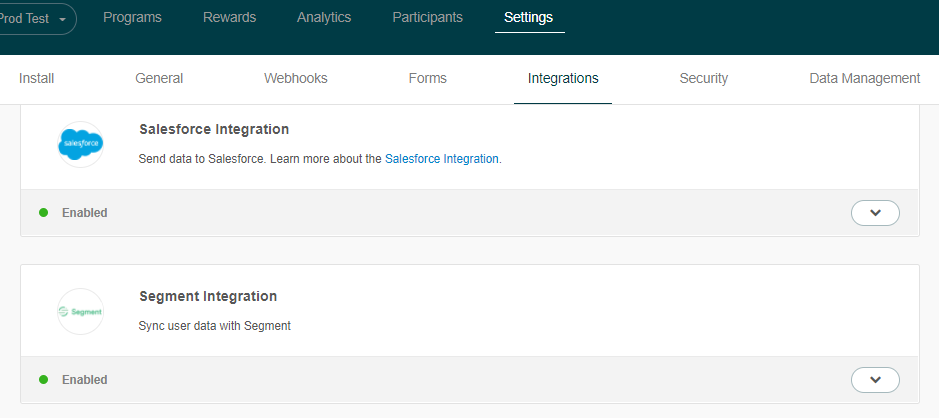 Segment Integration Page