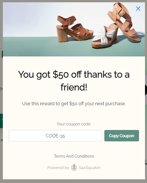 Coupon code example