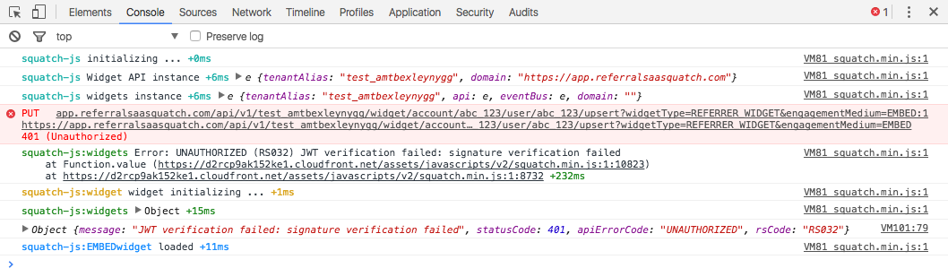 squatch.js Console Error Example