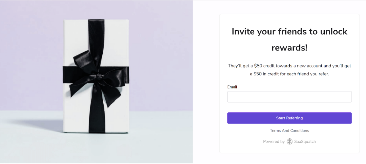 website referral widget